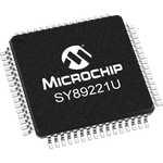 Microchip Technology-SY89221UHY Clock Buffers and Drivers Clock Fanout Buffer 15-OUT 2-IN 1:15 64-Pin TQFP EP Tray
