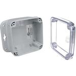 Bud Industries-PU-16535-C  Light Gray Polycarbonate Flange Mount NEMA 6P/IP68 PC Enclosure