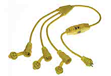 1301540069 - Watertite Extreme Standard Molded W Cordset, 2 Pole/3 Wire SJOW Cordset,  Cordset Length 0.91m (3.0'), NEMA L5-20, 125V, Inline GFCI