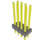 Samtec-MTSW-104-09-S-D-500 Connector Headers and PCB Receptacles Conn Unshrouded Header HDR 8 POS 2.54mm Solder ST Top Entry Thru-Hole Bulk