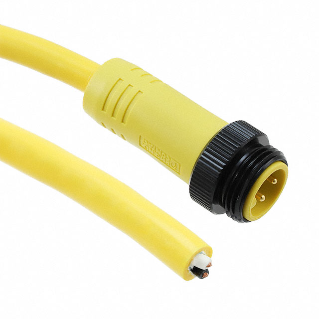 2Pos Male Wire Yel 2Pos Male Wire Yel
