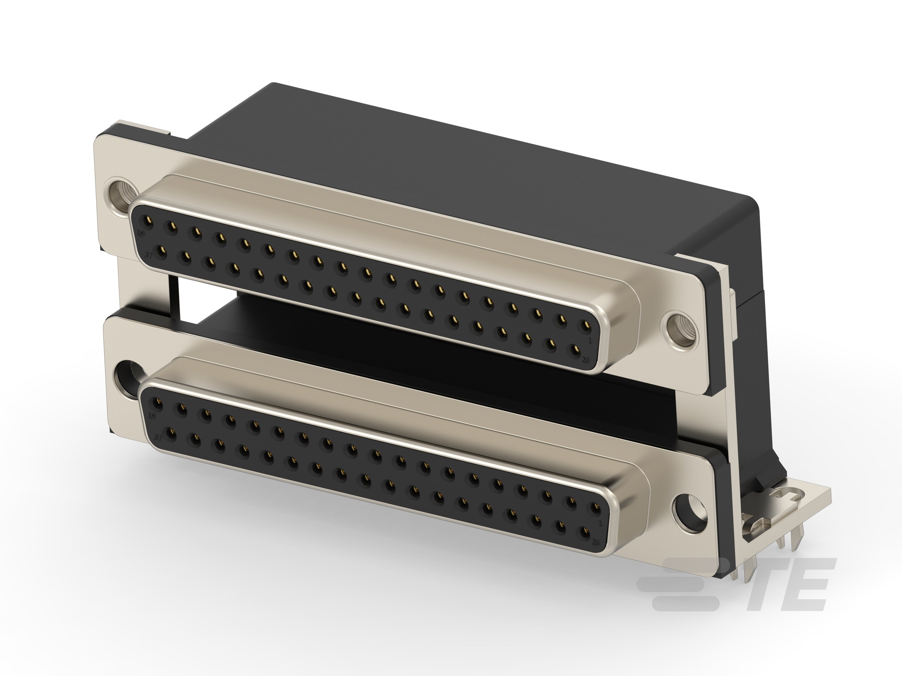 D-SUB,37 POS RCPT OVER 37 POS RCPT+SCREW-2454917-9
