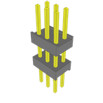 Samtec-ZW-03-10-G-D-360-230 Connector Headers and PCB Receptacles Conn Board Stacker HDR 6 POS 2.54mm Solder ST Top Entry Thru-Hole Bulk Samtec-ZW-03-10-G-D-360-230 Connector Headers and PCB Receptacles Conn Board Stacker HDR 6 POS 2.54mm Solder ST Top Entry Thru-Hole Bulk