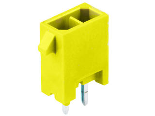 2242460442 - Micro-Fit+ Versa Color Vertical Header, Through Hole, 3.00mm Pitch, Dual Row, 4 Circuits, 0.76µm Gold (Au) Plating, Glow-Wire Capable, Yellow, Tray