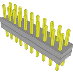 Samtec-TW-10-11-S-D-125-125 Connector Headers and PCB Receptacles Conn Board Stacker HDR 20 POS 2mm Solder ST Top Entry Thru-Hole Bulk