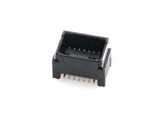 5054331471 - 1.25mm Pitch, Micro-Lock Plus PCB Header, Dual Row, Vertical, Surface Mount, Tin-Bismuth Plating, Positive Lock, 14 Circuits, Black