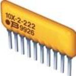 Bourns-4610X-102-123LF Resistor Networks and Arrays Res Thick Film NET 12K Ohm 2% 1.25W ±100ppm/°C ISOL Conformal Coated 10-Pin SIP Pin Thru-Hole Bulk