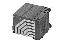 1714003126 - Impel 90 Ohm, 6 Pair Right-Angle Daughtercard, 1.90mm Pitch, Left Guided, 16 Columns, 192 Circuits, Plated Through Hole Dimension 0.36mm, Keying Orientation A