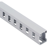 Panduit-TNC25X37LG2 Wiring Ducts Wiring Ducts Slotted Rectangular with Cover Polyphenylene Ether/High Impact Polystyrene Light Gray