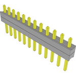 Samtec-TW-12-02-L-S-120-175 Connector Headers and PCB Receptacles Conn Board Stacker HDR 12 POS 2mm Solder ST Top Entry Thru-Hole Bulk