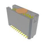 Samtec-TFM-110-32-S-D-A-K Connector Headers and PCB Receptacles Conn Shrouded Header (4 Sides) HDR 20 POS 1.27mm Solder ST Top Entry SMD TIGER EYE™ Tube