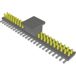 Samtec-FTS-124-03-LM-DV-P-TR Connector Headers and PCB Receptacles Conn Unshrouded Header HDR 48 POS 1.27mm Solder ST Top Entry SMD T/R