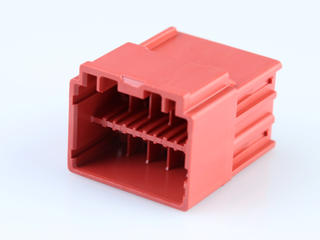 5056061002 - CP-3.3 Plug Housing, 3.30mm Pitch, Dual Row, Polarized, Positive Inertia  Lock, 10 Circuits, Red