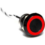 Bulgin Limited-MC22MCBRD Switch Push Button Switch Push Button ON (OFF) DPDT Flush Round Button 0.5A 24VDC Momentary Panel Mount Wire Lead Bulk