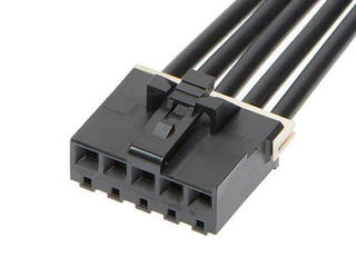 369210500 - KK Plus 396-to-KK Plus 396 Off-the-Shelf (OTS) Cable Assembly, 3.96mm Pitch, Single Row, 75.00mm Length, 5 Circuits, Black