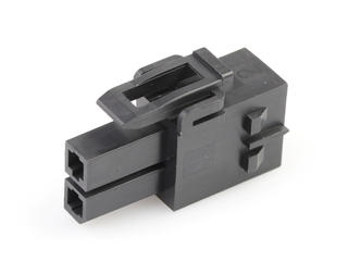 1716920202 - Mega-Fit Tangless TPA-Capable Receptacle Housing, Dual Row, 2 Circuit, UL 94V-0, Glow-Wire Capable, Black