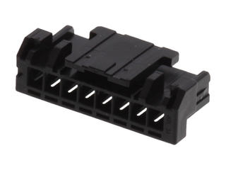 5055701001 - 2.00mm Pitch, Micro-Lock Plus Receptacle Crimp Housing, Single Row, Positive Lock, 10 Circuits, Low-Halogen, Black