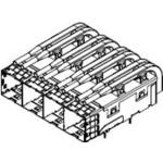 Molex-0768661123 Connector Telephone and Telecom Conn I-Pass+ RCP 144 POS Press Fit RA Thru-Hole 144 Terminal 4 Port Tray
