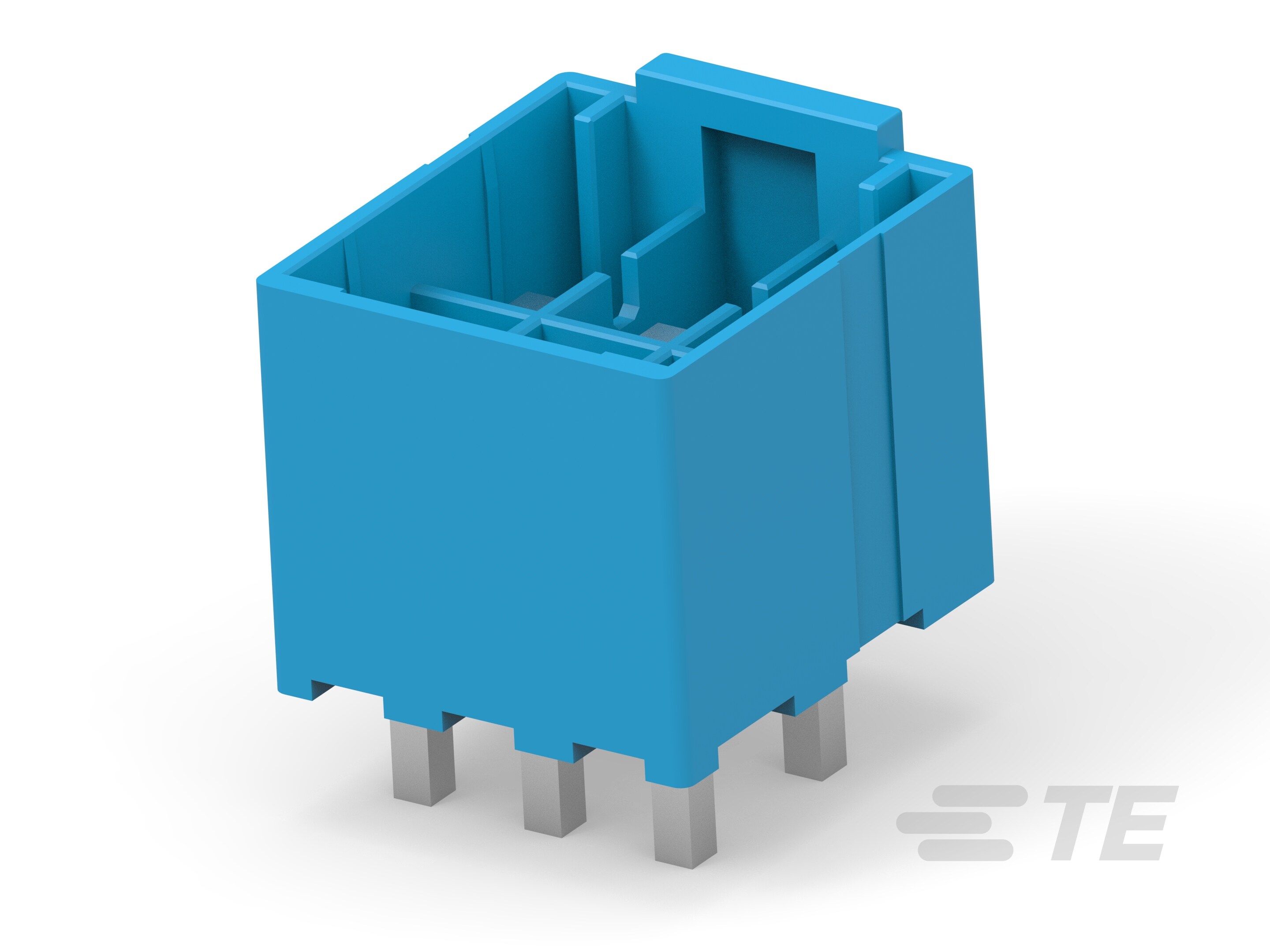 Header 2X3P Blue HCI 4.0 Pitch-2423324-6