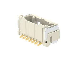 2132250770 - 1.50mm Pitch CLIK-Mate Wire-to-Board PCB Receptacle, Single Row, Surface  Mount, Vertical, 0.76µm Gold (Au) Plating, 7 Circuits, Natural