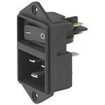 SCHURTER-EC11.0031.001 Power Entry Modules Power Entry Module Unfiltered M 3 POS 250VAC 20A Switch ST 1 Port