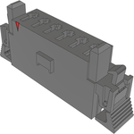 Samtec-IMS5-06-02 Connector Discrete Wire Housing Conn Housing RCP 6 POS Crimp ST Cable Mount Bulk