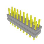 Samtec-TW-09-02-G-D-145-100 Connector Headers and PCB Receptacles Conn Board Stacker HDR 18 POS 2mm Solder ST Top Entry Thru-Hole Bulk