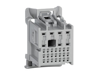 1600140013 - stAK50h Hybrid Receptacle, 28 Circuits, Key 3, Light Gray, Bag