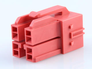 1512072409 - CP-6.5 Receptacle Housing, Glow-Wire Capable, 6.50mm Pitch, Dual Row, 4 Circuits, Red