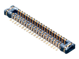 5024301430 - SlimStack Board-to-Board Plug, 0.40mm Pitch, Surface Mount, Dual Row, Vertical Stacking, 1.00mm Stacking Height, with Solder Tabs, with Vacuum  Tape, 14 Circuits