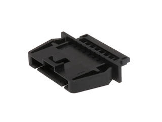 701075038 - SL Wire-to-Wire Panel Mount Crimp Housing, Single Row, Panel Mount Plug with TPA Feature, 4 Circuits, Black