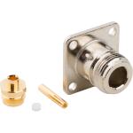 Amphenol RF-082-6099-RFX Connector RF Conn Type N 0Hz to 6GHz 50Ohm Clamp ST Flange Mount F Gold