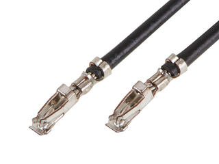 2175001121 - Pre-Crimped Lead Micro-Lock Plus 2.0 Female-to-Micro-Lock Plus 2.0 Female, Tin (Sn) Plating, 75.00mm Length, 22 AWG, Black