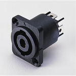 Switchcraft-HPCP41F1 Connector Power Conn Power F 4Power POS Faston ST Panel Mount 4 Terminal 1 Port