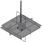 Hammond Manufacturing-HN4FM726012  Gray Mild Steel Floor Mount Two Door Floormount Enclosure