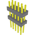 Samtec-EW-05-10-S-D-365 Connector Headers and PCB Receptacles Conn Board Stacker HDR 10 POS 2.54mm Solder ST Top Entry Thru-Hole Bulk