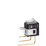 NKK Switches-GW12RHV Switch Rocker Switch Rocker ON None ON SPDT PC Pins Curved Rocker 0.1A 28VAC 28VDC 0.4VA 50000Cycles