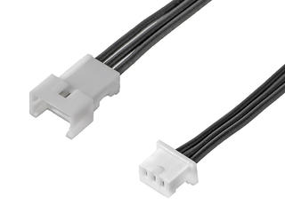 2181130304 - PicoBlade Female-to-PicoBlade Male Off-the-Shelf (OTS) Cable Assembly, Single Row, 425.00mm Length, 3 Circuits, Natural