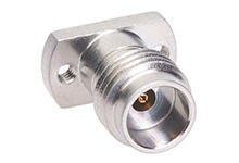 732513480 - Precision Test Connector, 27 GHz SMA PCB Jack Receptacle, 2-Hole Flange Mount, Solderless Compression Contact, Without Screws, 50 Ohms