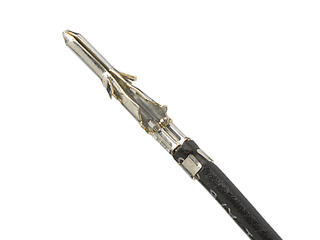 797582052 - Pre-Crimped Lead ValuSeal Male-to-ValuSeal Male, Tin (Sn) Plating, 300.00mm Length, 16 AWG, Black