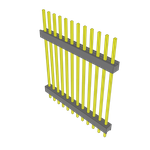 Samtec-ZW-12-14-T-S-1024-131 Connector Headers and PCB Receptacles Conn Board Stacker HDR 12 POS 2.54mm Solder ST Top Entry Thru-Hole Bulk