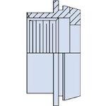 Glenair-M85049/58-8 Backshells 180° 8/9 Shell Size Olive Drab Cadmium Over Electroless Nickel Aluminum Threaded