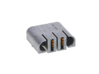1710908402 - EXTreme Ten60Power Right-Angle Receptacle with Guides, 2 Split Power Circuit, Press Fit Tail