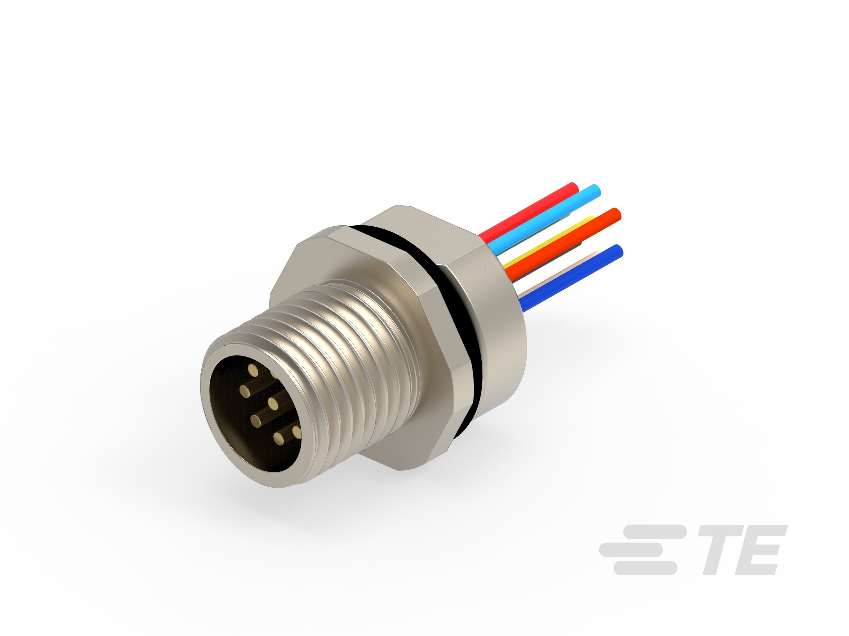 M12.MALE PNL.A CODE.SOLDER REAR.8P.(AU)-5-2271134-2 M12.MALE PNL.A CODE.SOLDER REAR.8P.(AU)-5-2271134-2