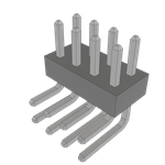 Samtec-TMMH-104-01-T-D-RA Connector Headers and PCB Receptacles Conn Unshrouded Header HDR 8 POS 2mm Solder RA Side Entry Thru-Hole Bulk Samtec-TMMH-104-01-T-D-RA Connector Headers and PCB Receptacles Conn Unshrouded Header HDR 8 POS 2mm Solder RA Side Entry Thru-Hole Bulk