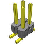 Samtec-TSM-102-01-S-DV-M-TR Connector Headers and PCB Receptacles Conn Unshrouded Header HDR 4 POS 2.54mm Solder ST Top Entry SMD T/R