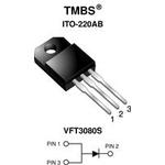 Vishay-VFT3080S-E3/4W Rectifiers Diode Schottky 80V 30A 3-Pin(3+Tab) ITO-220AB Tube