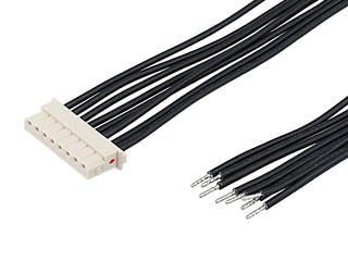 2264311083 - Mini-SPOX-to-Pigtail Off-the-Shelf (OTS) Cable Assembly, 2.50mm Pitch, Single Row, 300.00mm Length, Tin (Sn) Plating, 8 Circuits, Natural