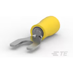 TE Connectivity-32589 Connector Terminals Spade Tongue Terminal 10-12AWG Copper Yellow 27.81mm Tin Loose