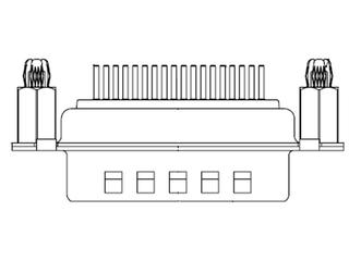 1731130215 - FCT High-Density D-Sub Connector, Male, Straight, PCB Through Hole, Gold Plating, 5.60mm Snap-in Bolt, 44 Circuits 1731130215 - FCT High-Density D-Sub Connector, Male, Straight, PCB Through Hole, Gold Plating, 5.60mm Snap-in Bolt, 44 Circuits